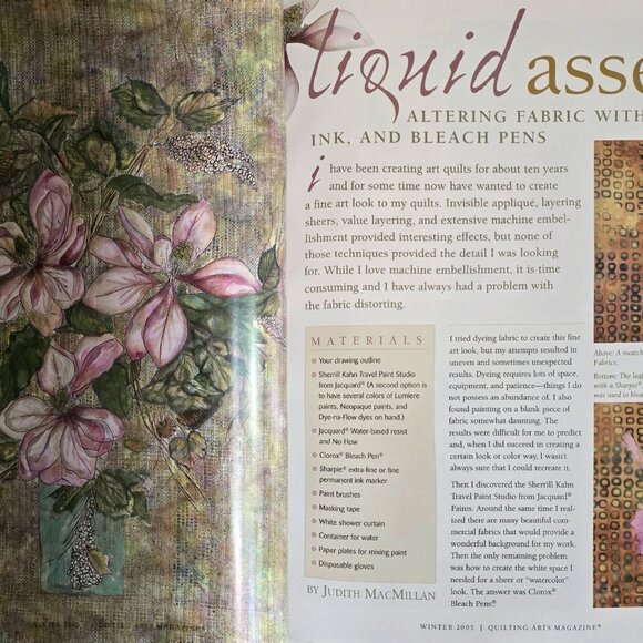 Quilting Arts Magazine Winter 2005 Creative Self-Portrait Quilts Knit Stitch And - Picture 5 of 15